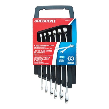 Weller Crescent 12 Point Metric Combination Wrench Set 9.5 in. L 6 pk CCWS1-05
